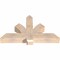 Ekena Millwork Redmond Smooth Timber Gable Bracket, Douglas Fir, 48"W x 28"H x 5 1/2"D x 5 1/2"F, 14/12 Pitch GBW048X28X0606RED00SDF - alternate 2